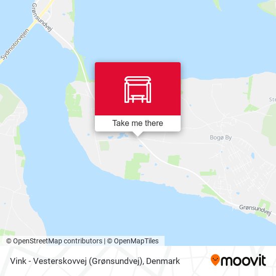 Vink - Vesterskovvej (Grønsundvej) map