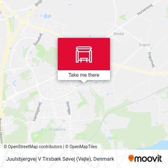 Juulsbjergvej V Tirsbæk Søvej (Vejle) map