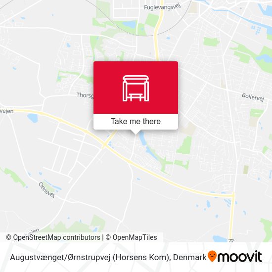 Augustvænget / Ørnstrupvej (Horsens Kom) map