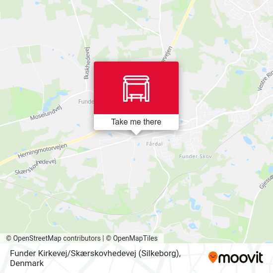 Funder Kirkevej / Skærskovhedevej (Silkeborg) map