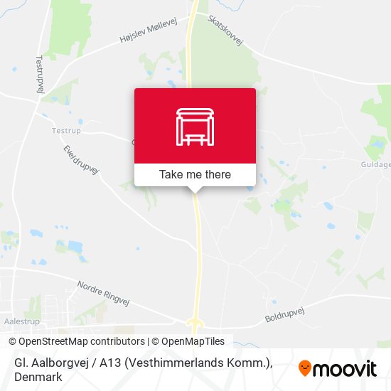 Gl. Aalborgvej / A13 (Vesthimmerlands Komm.) map