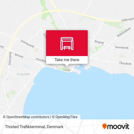Thisted Trafikterminal map