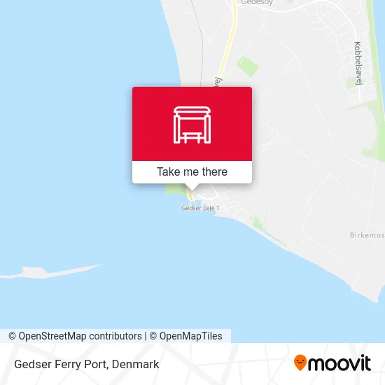 Gedser Ferry Port map