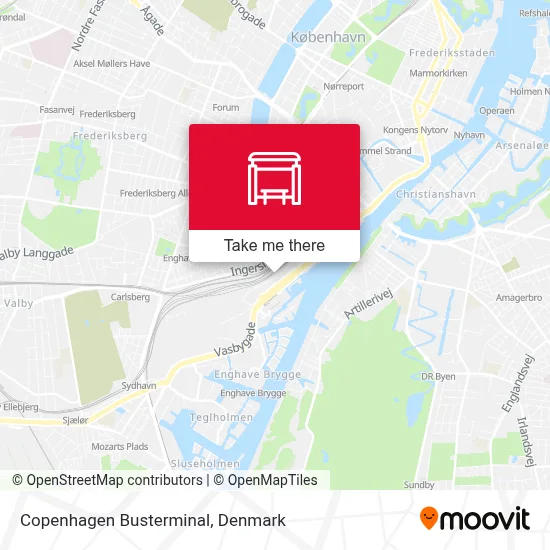 Copenhagen Busterminal map