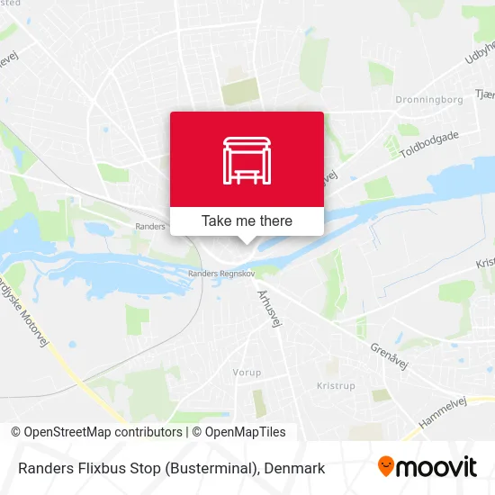 Randers Flixbus Stop  (Busterminal) map