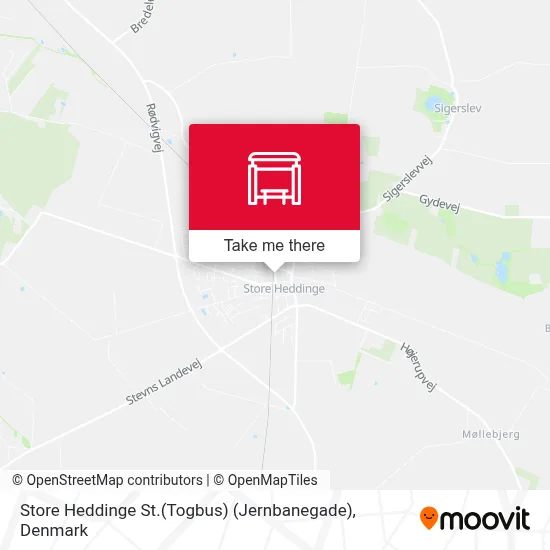 Store Heddinge St.(Togbus) (Jernbanegade) map