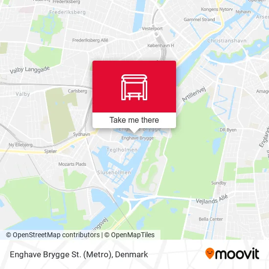 Enghave Brygge St. (Metro) map