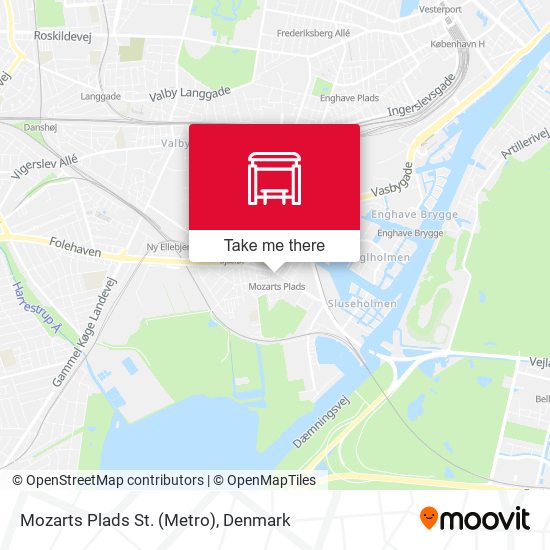 Mozarts Plads St. (Metro) map