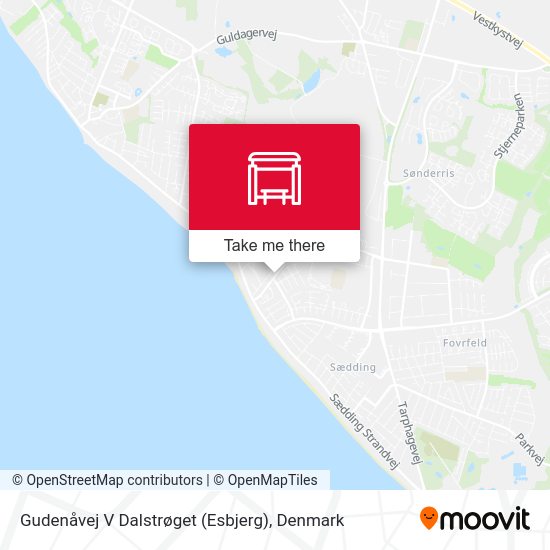 Gudenåvej V Dalstrøget (Esbjerg) map