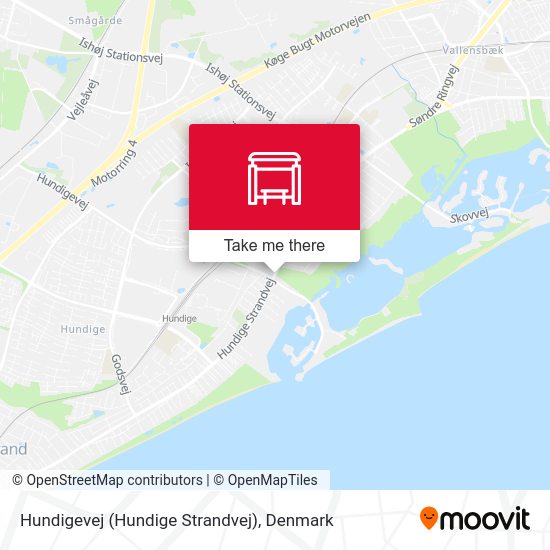Hundigevej (Hundige Strandvej) map