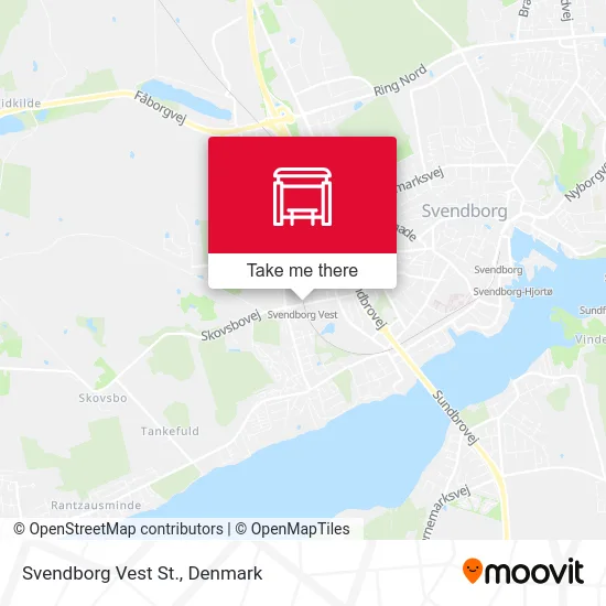 Svendborg Vest St. map
