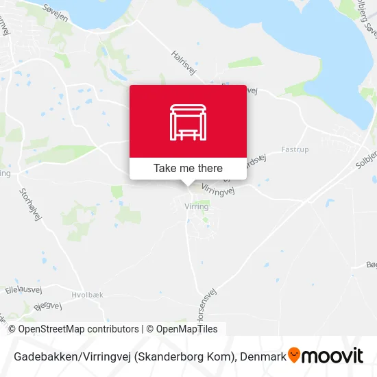 Gadebakken / Virringvej (Skanderborg Kom) map