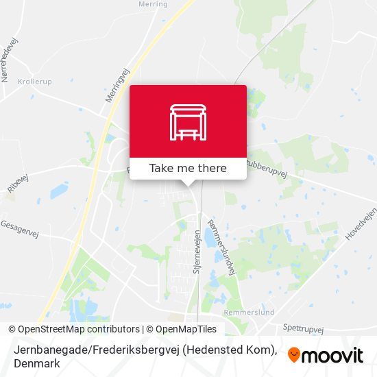 Jernbanegade / Frederiksbergvej (Hedensted Kom) map