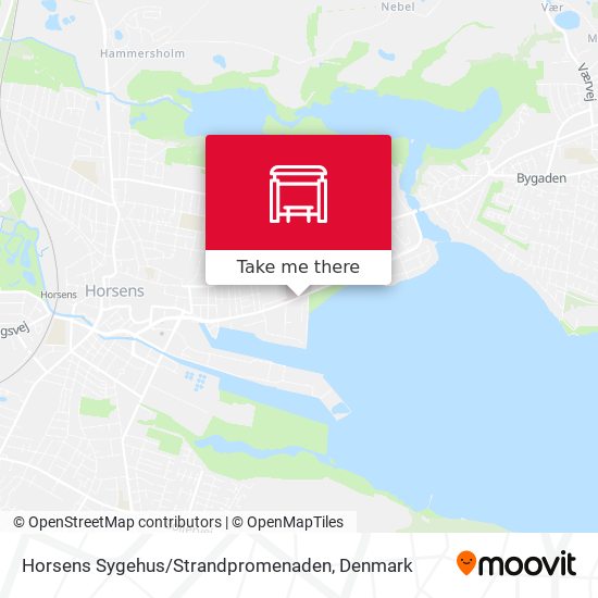 Horsens Sygehus / Strandpromenaden map