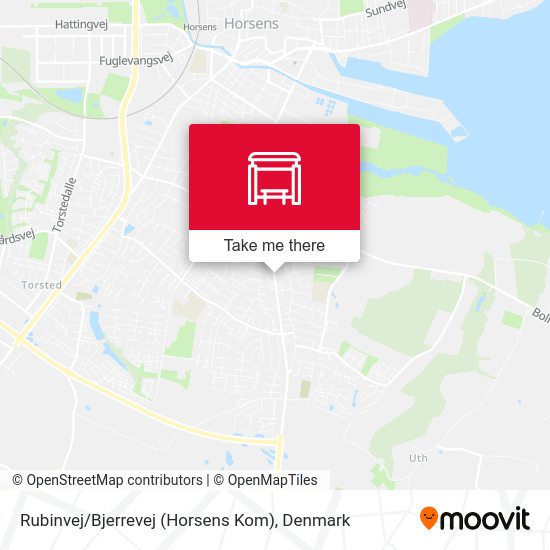 Rubinvej / Bjerrevej (Horsens Kom) map