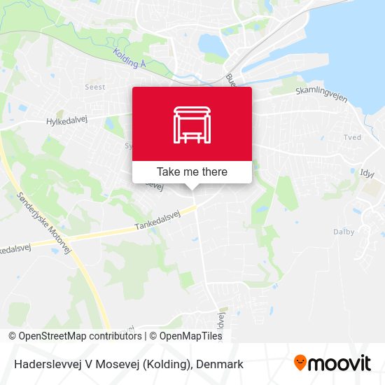 Haderslevvej V Mosevej (Kolding) map