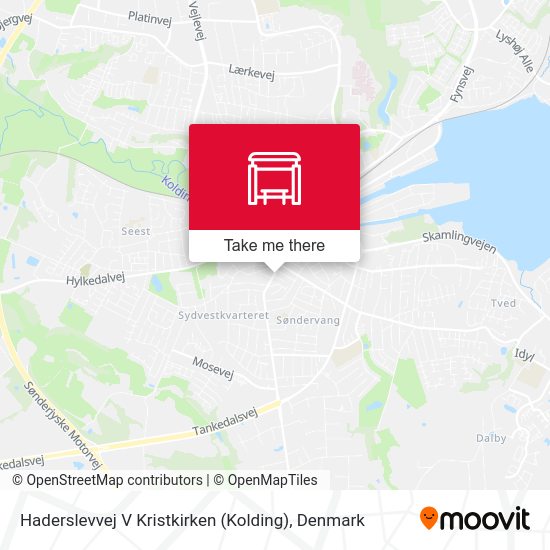 Haderslevvej V Kristkirken (Kolding) map