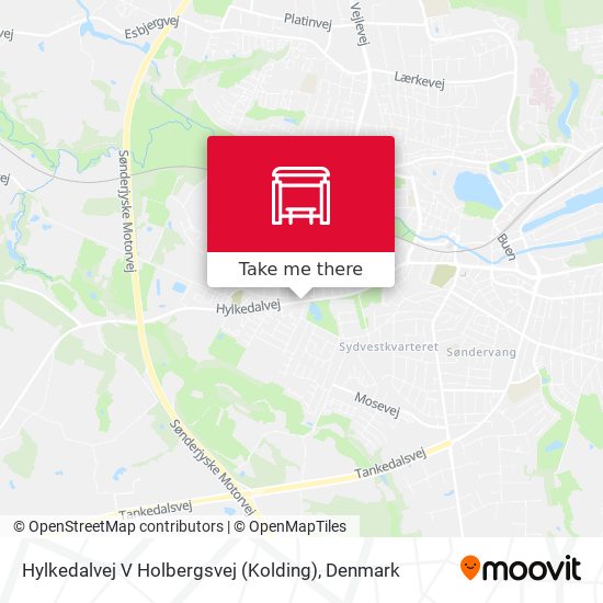 Hylkedalvej V Holbergsvej (Kolding) map