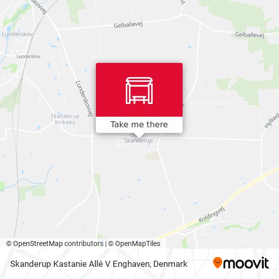 Skanderup Kastanie Allé V Enghaven map