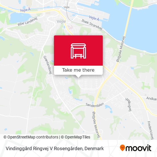 Vindinggård Ringvej V Rosengården map