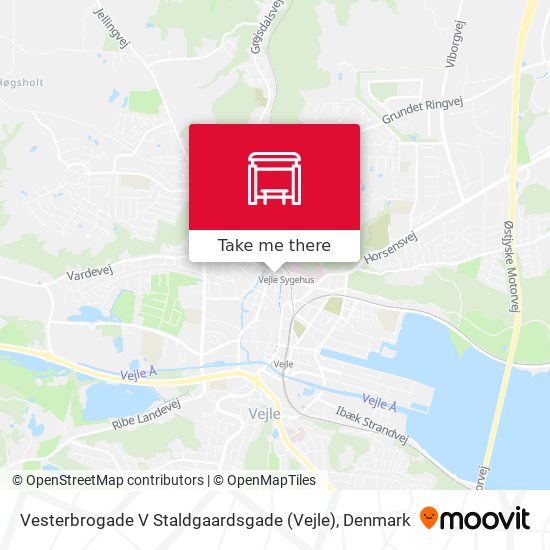 Vesterbrogade V Staldgaardsgade (Vejle) map