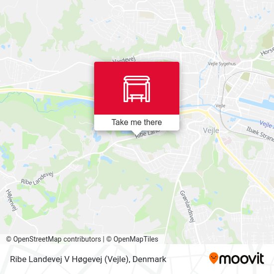 Ribe Landevej V Høgevej (Vejle) map