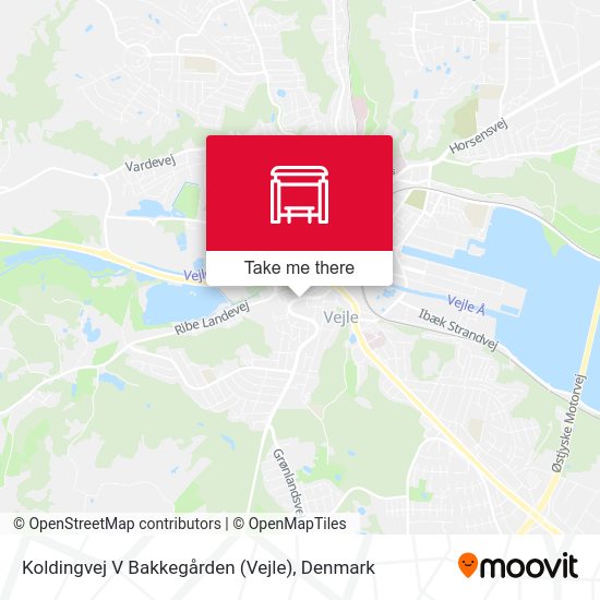 Koldingvej V Bakkegården (Vejle) map