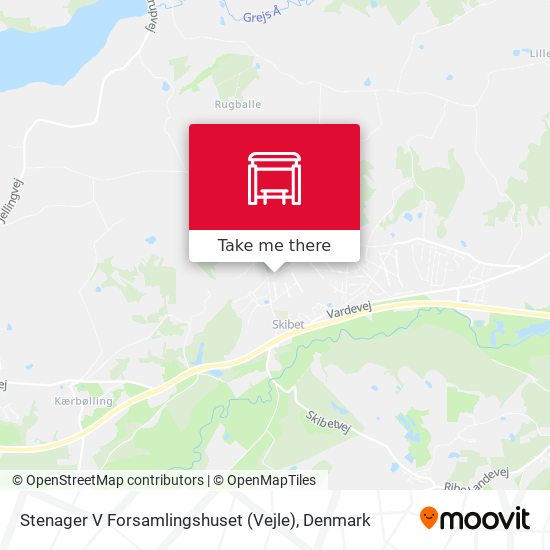 Stenager V Forsamlingshuset (Vejle) map