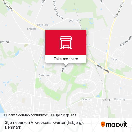 Stjerneparken V Krebsens Kvarter (Esbjerg) map