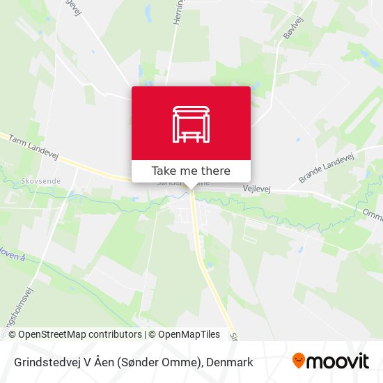 Grindstedvej V Åen (Sønder Omme) map