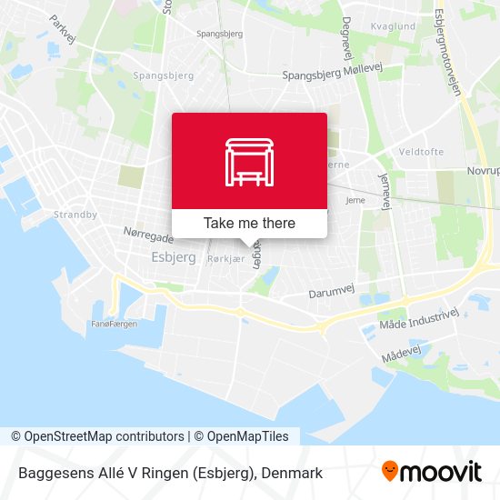 Baggesens Allé V Ringen (Esbjerg) map