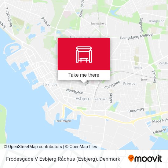 Frodesgade V Esbjerg Rådhus map