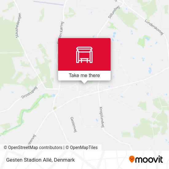 Gesten Stadion Allé map