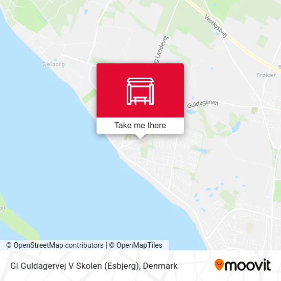 Gl Guldagervej V Skolen (Esbjerg) map