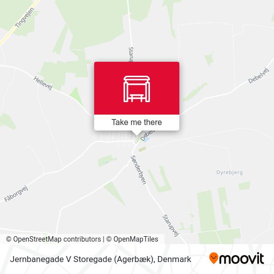 Jernbanegade V Storegade (Agerbæk) map