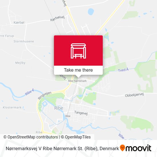 Nørremarksvej V Ribe Nørremark St. map