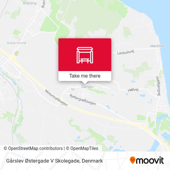 Gårslev Østergade V Skolegade map