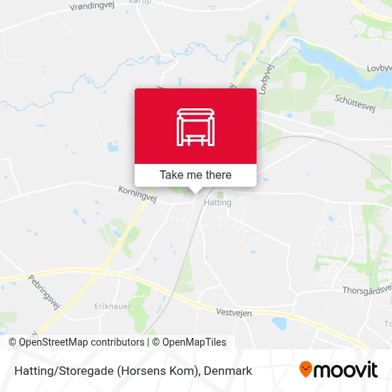 Hatting / Storegade (Horsens Kom) map