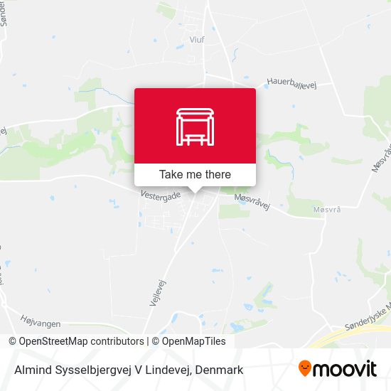 Almind Sysselbjergvej V Lindevej map