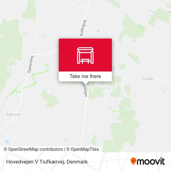 Hovedvejen V Tiufkærvej map