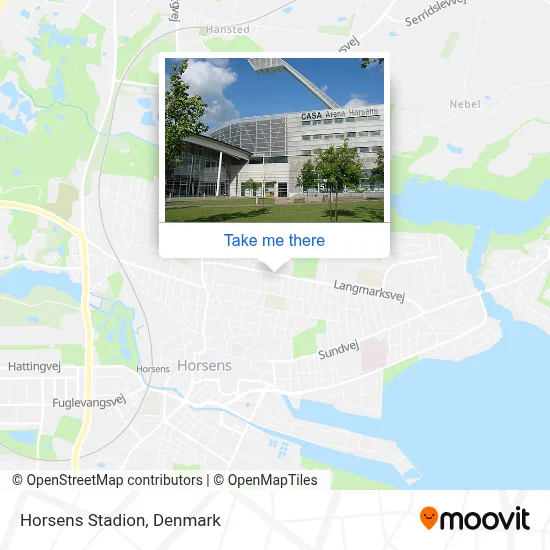 Horsens Stadion map