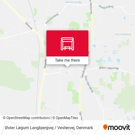 Øster Løgum Langbjergvej / Vestervej map