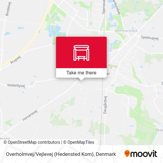 Overholmvej / Vejlevej (Hedensted Kom) map