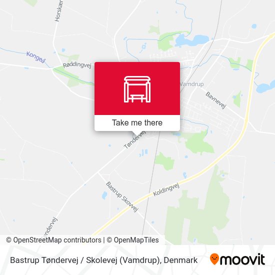 Bastrup Tøndervej / Skolevej (Vamdrup) map