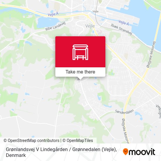 Grønlandsvej V Lindegården / Grønnedalen (Vejle) map