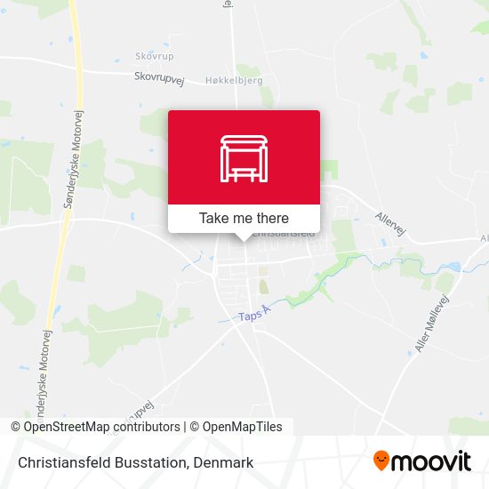 Christiansfeld Busstation map