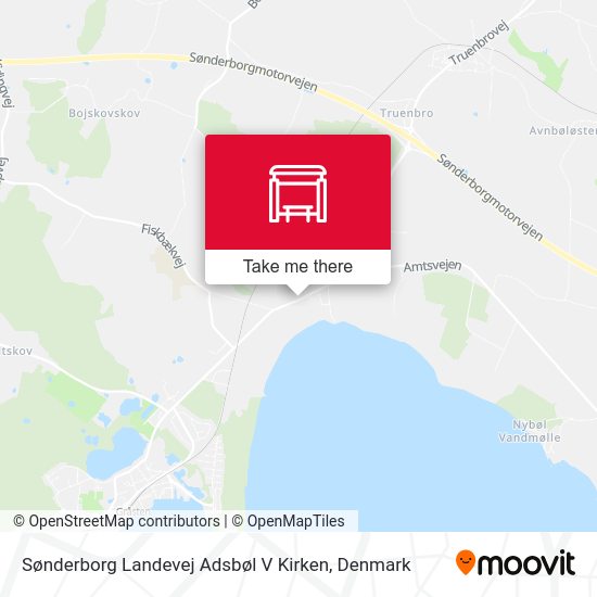 Sønderborg Landevej Adsbøl V Kirken map