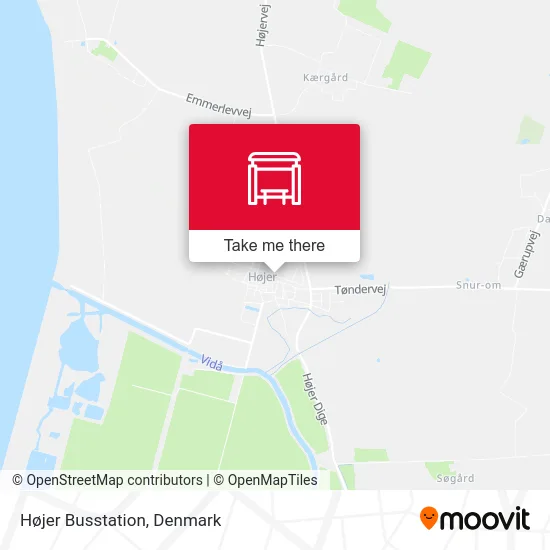 Højer Busstation map