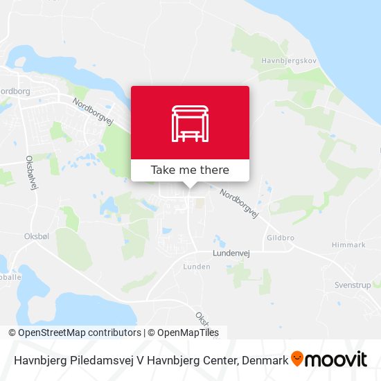 Havnbjerg Piledamsvej V Havnbjerg Center map