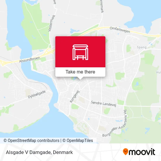 Alsgade V Damgade map